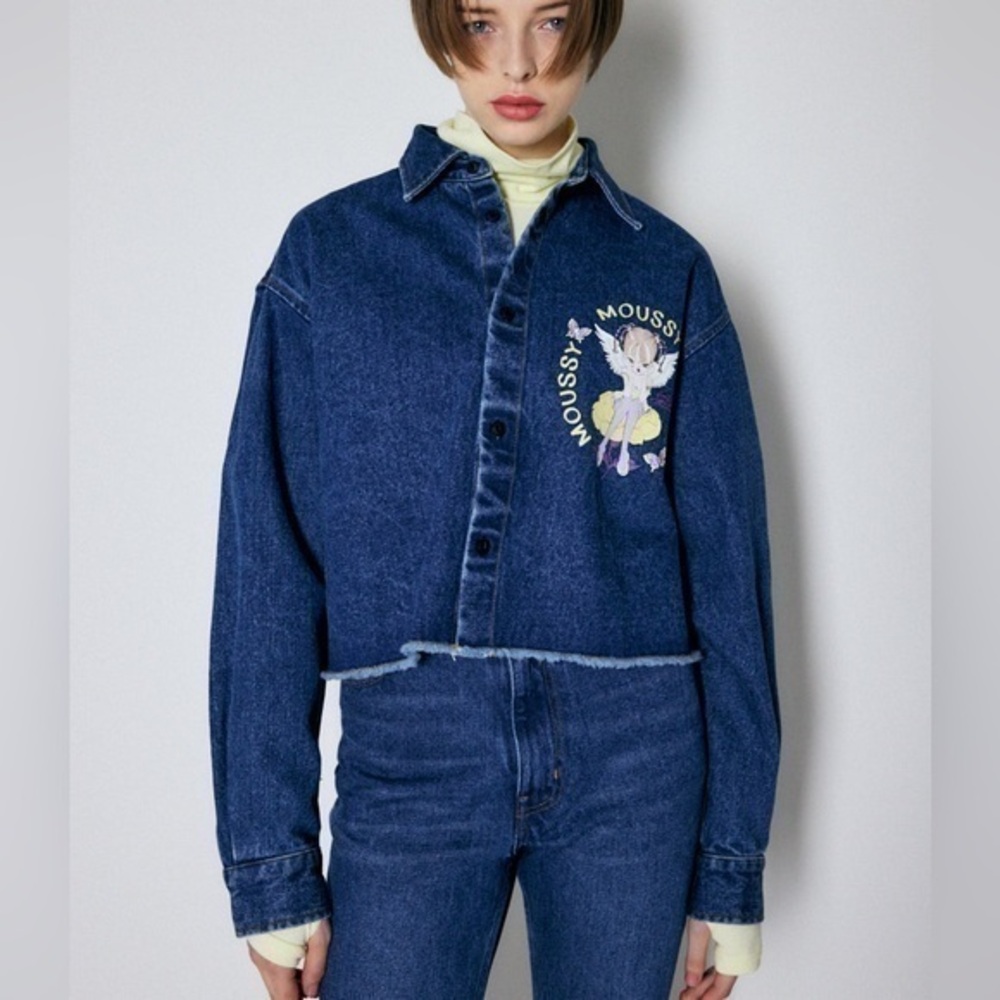 Moussy Denim Crop Shirt / jacket